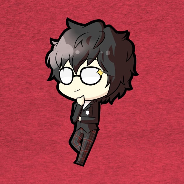 Chibi Ren Amamiya - Persona 5 by MangaXai